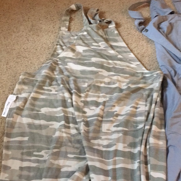 NWT. One blue overall bibs and one is camouflage. Bundle of 2 - Picture 6 of 15